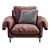 Modern Lounge Chair Alpino Design 3D model small image 5