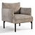 Sleek Modern Penn Chair 3D model small image 3