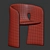 Modern Celeste Armchair in Blue 3D model small image 6