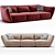 Elegant Natuzzi Italia Sofa Design 3D model small image 1