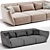 Elegant Natuzzi Italia Sofa Design 3D model small image 4