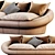 Giovannetti TANGERI Modern Sofa 3D model small image 2