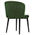 Contemporary Claude Fabric Dining Seating 3D model small image 6