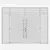 Corona Aluminium Door 50 Kit 3D model small image 4