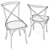 Modern Beige Chair: Cross Country 3D model small image 6