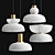 Japanese Bamboo Pendant Lamp 3D model small image 2