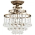 Exquisite Art Deco Crystal Chandelier 3D model small image 1