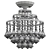 Exquisite Art Deco Crystal Chandelier 3D model small image 3