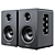 Sanyun SW208 Bluetooth Bookshelf Speakers 3D model small image 1