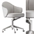 6-Color Office Chair Set 3D model small image 7