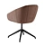 Sleek Luna Swivel Chair 3D 3D model small image 3