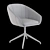 Sleek Luna Swivel Chair 3D 3D model small image 5