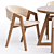 Modern Kitchen Chair RIO 3D model small image 2