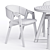 Modern Kitchen Chair RIO 3D model small image 3