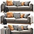 Modern Designer Sofa: Timeless Elegance 3D model small image 3