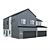 American House Low Poly Model 3D model small image 8