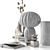 Dry Flower Decor Set 3D model small image 9