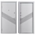 Metal Entry Door Camelia, Dual Locks 3D model small image 4