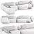 Contemporary 3D Model Mild Sofa 3D model small image 4