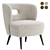  Faux Lambskin Mimi Chair 3D model small image 1