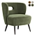  Faux Lambskin Mimi Chair 3D model small image 2