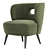  Faux Lambskin Mimi Chair 3D model small image 5