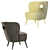  Faux Lambskin Mimi Chair 3D model small image 6