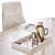 Modern Conference Table Set with Armchair 3D model small image 4
