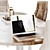 Modern Conference Table Set with Armchair 3D model small image 5