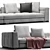 Elegant Minotti Blazer Sofa_02 Furnishing 3D model small image 2