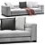 Elegant Minotti Blazer Sofa_02 Furnishing 3D model small image 6