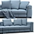 Elegant Minotti Blazer Sofa_02 Furnishing 3D model small image 7