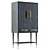Odetta Bar Cabinet 3D Model 3D model small image 1