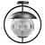 Modern Outdoor Flush Mount Light 3D model small image 2
