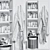 High Quality Bathroom Accessories Set 3D model small image 4