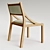 Seadrift Oak Upholstered Dining Chair 3D model small image 8