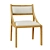 Seadrift Oak Upholstered Dining Chair 3D model small image 12