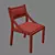 Seadrift Oak Upholstered Dining Chair 3D model small image 3