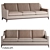 Mike Beige Sofa by Lavsit 3D model small image 1