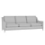 Mike Beige Sofa by Lavsit 3D model small image 5