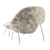 Sheepskin Womb Chair Ottoman Set 3D model small image 2