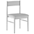 Petrie Upholstered Dining Chair 3D model small image 6