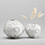 Fossilia Moonstone Vase Set 3D model small image 1