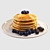 Golden Honey Pancakes 3D Model 3D model small image 2