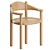 Sleek Gubi Daumiller Armchair 3D model small image 1