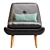Modern Low-Poly Armchair Vince 3D model small image 2