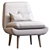 Modern Low-Poly Armchair Vince 3D model small image 5