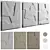 Elegant Decorative Panel Set 3D model small image 1