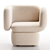 Modern Italian Design Armchair 3D model small image 2