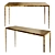 Elegant Jean Michel Frank Console 3D model small image 1